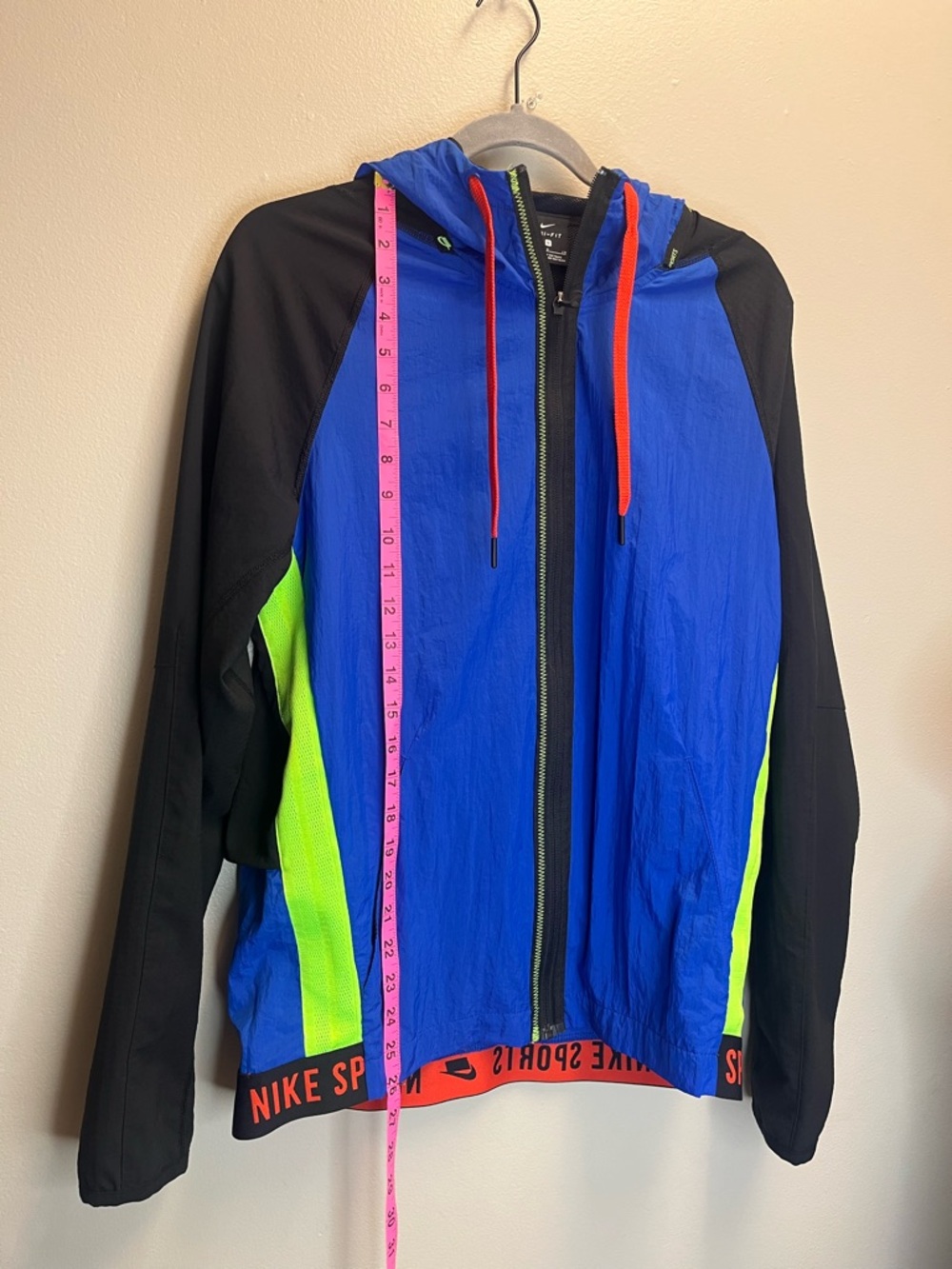 Nike Black Mesh Dri-FIT Jacket with Red Trim